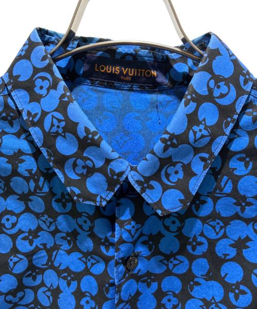 LOUIS VUITTON（ルイ ヴィトン）LOUIS VUITTON (ルイ ヴィトン) パーフォレーテッドモノグラムパターン 長袖シャツ/RM192M ORS HHS20W ブルー サイズ:XXLの古着・服飾アイテム