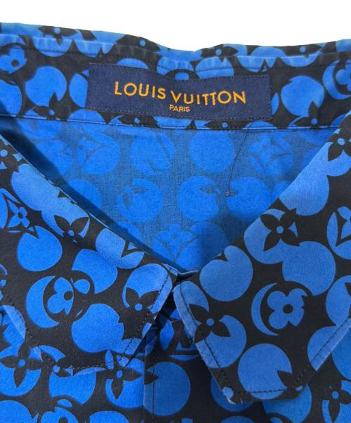 LOUIS VUITTON（ルイ ヴィトン）LOUIS VUITTON (ルイ ヴィトン) パーフォレーテッドモノグラムパターン 長袖シャツ/RM192M ORS HHS20W ブルー サイズ:XXLの古着・服飾アイテム