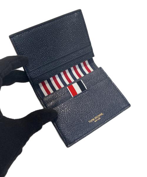 Thom Browne（トムブラウン）Thom Browne (トムブラウン) ペブルグレイン ダブルカードホルダー ネイビーの古着・服飾アイテム