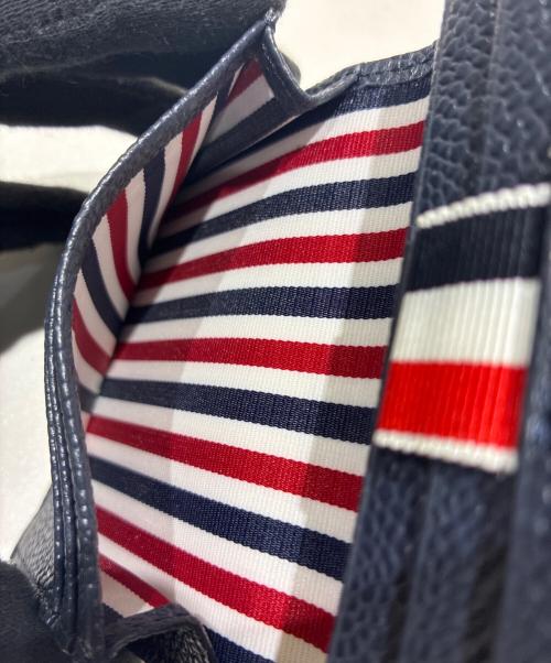 Thom Browne（トムブラウン）Thom Browne (トムブラウン) ペブルグレイン ダブルカードホルダー ネイビーの古着・服飾アイテム