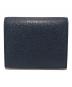 Thom Browne (トムブラウン) ペブルグレイン ダブルカードホルダー ネイビー：22000円