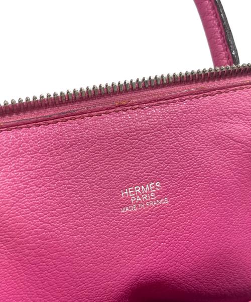 HERMES（エルメス）HERMES (エルメス) ボリード1923 30/Bolide 1923 30/ハンドバッグ ピンク系/シルバー金具 サイズ:30の古着・服飾アイテム