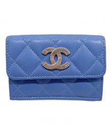 CHANEL（シャネル）の古着「ココマークコンパクトウォレット」｜ラベンダー