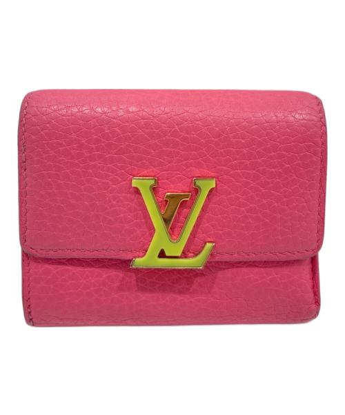 LOUIS VUITTON（ルイ ヴィトン）LOUIS VUITTON (ルイ ヴィトン) カプシーヌウォレット イエロー×ショッキングピンクの古着・服飾アイテム