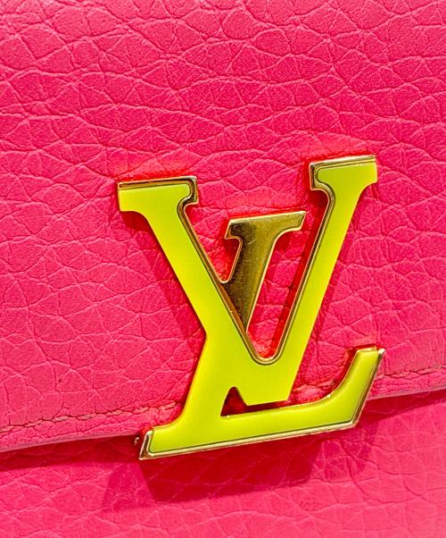 LOUIS VUITTON（ルイ ヴィトン）LOUIS VUITTON (ルイ ヴィトン) カプシーヌウォレット イエロー×ショッキングピンクの古着・服飾アイテム