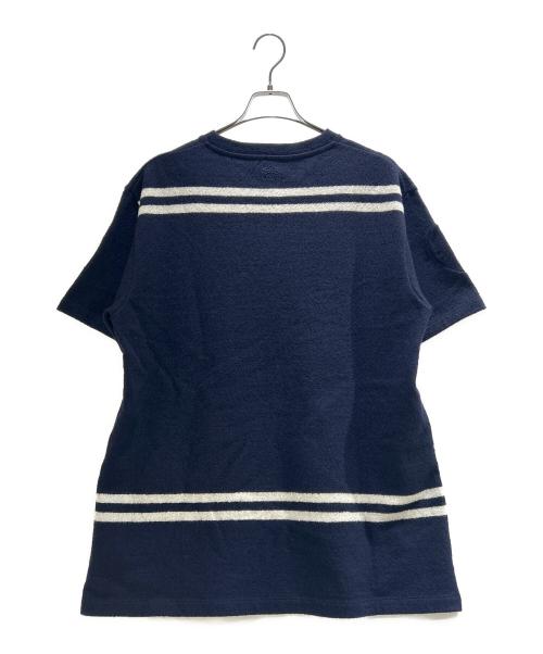 LOEWE（ロエベ）LOEWE (ロエベ) オーバーサイズ ストライプ ウールTシャツ/H526Y22XD8 ネイビー サイズ:Lの古着・服飾アイテム