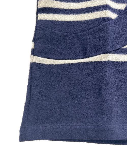 LOEWE（ロエベ）LOEWE (ロエベ) オーバーサイズ ストライプ ウールTシャツ/H526Y22XD8 ネイビー サイズ:Lの古着・服飾アイテム