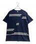 LOEWE（ロエベ）の古着「オーバーサイズ ストライプ ウールTシャツ/H526Y22XD8」｜ネイビー