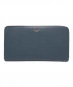 CELINEセリーヌ）の古着「Large Zip Wallet/ラージジップウォレット」｜グレー