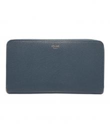 CELINE（セリーヌ）の古着「Large Zip Wallet/ラージジップウォレット」｜グレー