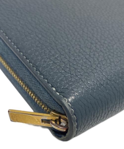 CELINE（セリーヌ）CELINE (セリーヌ) Large Zip Wallet/ラージジップウォレット グレーの古着・服飾アイテム