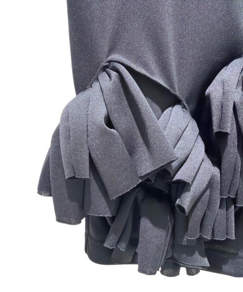 COMME des GARCONS（コムデギャルソン）COMME des GARCONS (コムデギャルソン) フリルデザインカットソー ブラック サイズ:XSの古着・服飾アイテム