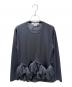 COMME des GARCONS（コムデギャルソン）の古着「フリルデザインカットソー」｜ブラック