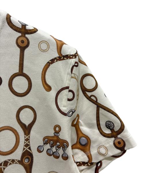 HERMES（エルメス）HERMES (エルメス) PANOPLIE TOUT CUIR JERSEY/4E4632DN ホワイト×ブラウン サイズ:40の古着・服飾アイテム