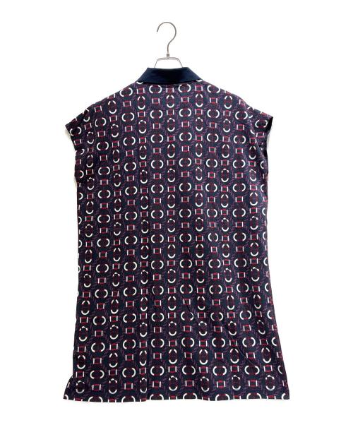 HERMES（エルメス）HERMES (エルメス) シェーヌダンクルワンピース/3E4512DB ネイビー サイズ:40の古着・服飾アイテム