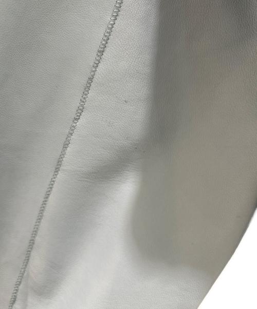 BOSS（ボス）BOSS (ボス) シングルレザージャケット スカイブルー サイズ:52の古着・服飾アイテム