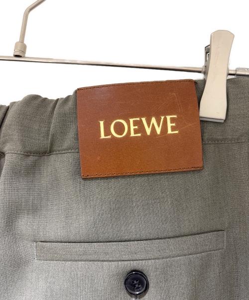 LOEWE（ロエベ）LOEWE (ロエベ) ドローストリング トラウザーズ/H526Y04WI2 オリーブ サイズ:Lの古着・服飾アイテム