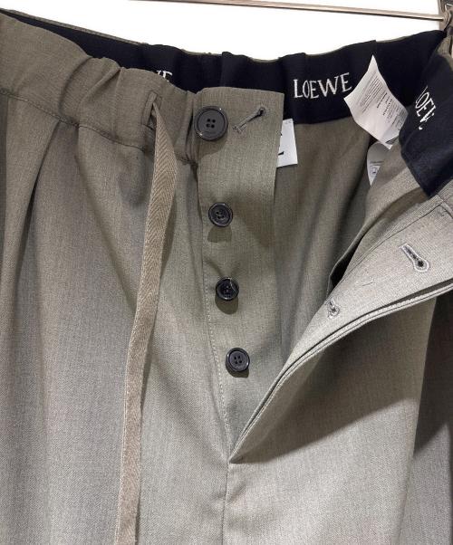 LOEWE（ロエベ）LOEWE (ロエベ) ドローストリング トラウザーズ/H526Y04WI2 オリーブ サイズ:Lの古着・服飾アイテム