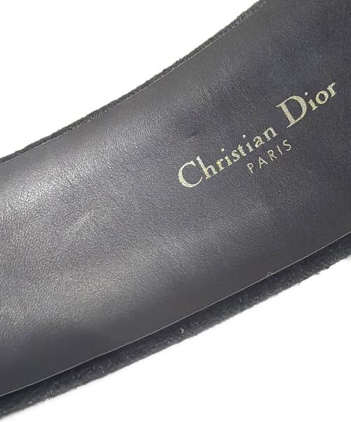 Christian Dior（クリスチャン ディオール）Christian Dior (クリスチャン ディオール) 千鳥柄カチューシャ/35HBP988X132 ブラック×ホワイトの古着・服飾アイテム