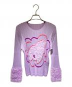 PLEATS PLEASEプリーツプリーズ）の古着「FLUFFY TAILプリーツブラウス」｜バイオレット
