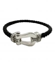 FRED（フレッド）の古着「Force 10 Large Model Half-Diamond Bracelet/フォース10ラージモデルハーフダイヤブレスレット/0B0026-6B0275」