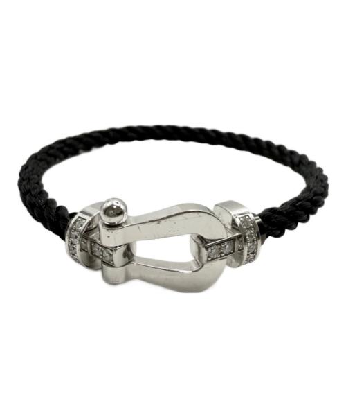 FRED（フレッド）FRED (フレッド) Force 10 Large Model Half-Diamond Bracelet/フォース10ラージモデルハーフダイヤブレスレット/0B0026-6B0275 サイズ:Large/ﾗｰｼﾞ/16.0cmの古着・服飾アイテム