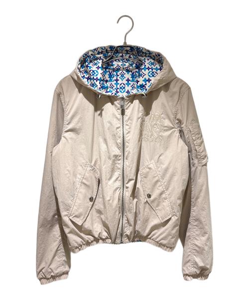LOUIS VUITTON（ルイ ヴィトン）LOUIS VUITTON (ルイ ヴィトン) リバーシブル ウインドブレーカー/1AJUVX ベージュ×マルチカラー サイズ:44の古着・服飾アイテム
