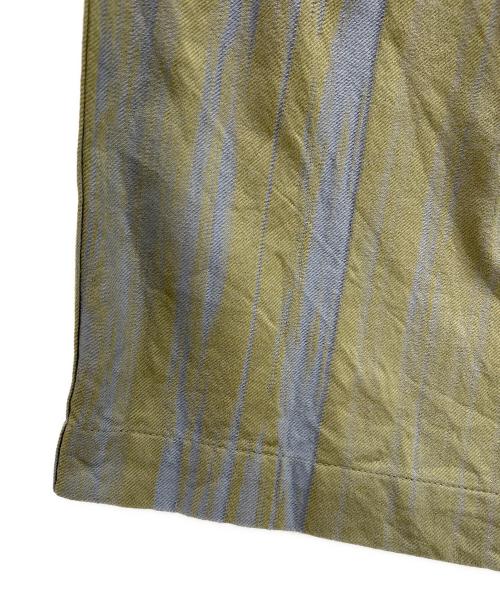 ISSEY MIYAKE MEN（イッセイミヤケメン）ISSEY MIYAKE MEN (イッセイミヤケメン) COTTON JACQUARD PANTS オリーブ サイズ:3の古着・服飾アイテム