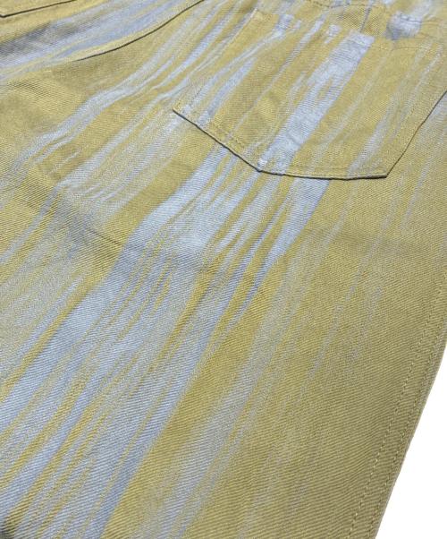 ISSEY MIYAKE MEN（イッセイミヤケメン）ISSEY MIYAKE MEN (イッセイミヤケメン) COTTON JACQUARD PANTS オリーブ サイズ:3の古着・服飾アイテム
