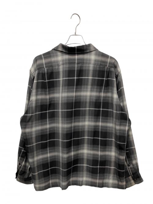 POLO RALPH LAUREN（ポロ・ラルフローレン）POLO RALPH LAUREN (ポロ・ラルフローレン) 90s,オープンカラーオンブレチェックシャツ ブラック サイズ:XLの古着・服飾アイテム