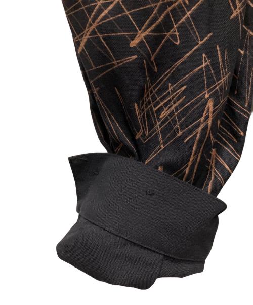 ISSEY MIYAKE MEN（イッセイミヤケメン）ISSEY MIYAKE MEN (イッセイミヤケメン) スケッチデザインジャンプスーツ ブラック×ブラウン サイズ:3の古着・服飾アイテム