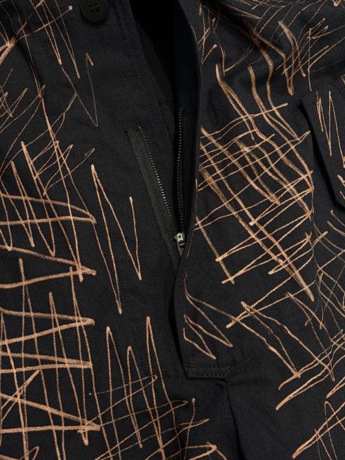 ISSEY MIYAKE MEN（イッセイミヤケメン）ISSEY MIYAKE MEN (イッセイミヤケメン) スケッチデザインジャンプスーツ ブラック×ブラウン サイズ:3の古着・服飾アイテム