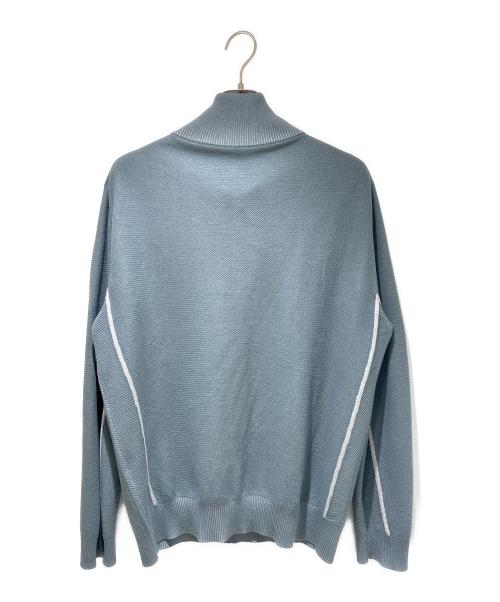 Berluti（ベルルッティ）Berluti (ベルルッティ) ハーフジップデザインニット ブルー サイズ:XLの古着・服飾アイテム