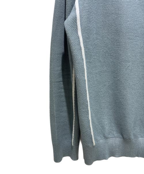 Berluti（ベルルッティ）Berluti (ベルルッティ) ハーフジップデザインニット ブルー サイズ:XLの古着・服飾アイテム