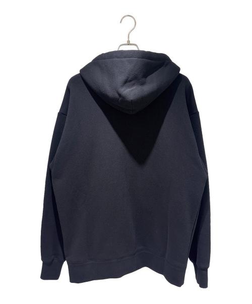 VALENTINO（ヴァレンティノ）VALENTINO (ヴァレンティノ) ロゴ刺繍ジップアップパーカー/7V3MF29PB36 ブラック サイズ:Lの古着・服飾アイテム