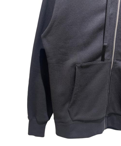 VALENTINO（ヴァレンティノ）VALENTINO (ヴァレンティノ) ロゴ刺繍ジップアップパーカー/7V3MF29PB36 ブラック サイズ:Lの古着・服飾アイテム