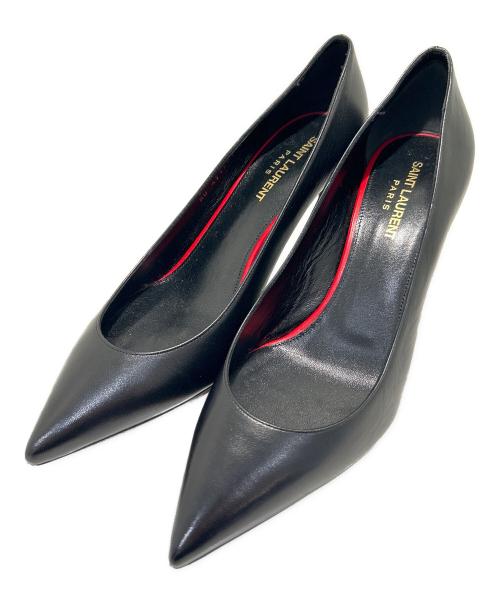 Saint Laurent Paris（サンローランパリ）Saint Laurent Paris (サンローランパリ) Heeled Pumps/ヒールパンプス ブラック サイズ:38 1/2の古着・服飾アイテム