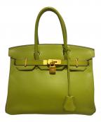 HERMESエルメス）の古着「バーキン30ヴェルソ/Birkin 30Verso/パーソナルオーダー/マットゴールド金具/□O刻印」｜グリーン系