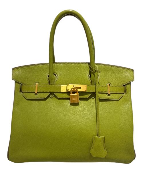 HERMES（エルメス）HERMES (エルメス) バーキン30ヴェルソ/Birkin 30Verso/パーソナルオーダー/マットゴールド金具/□O刻印 グリーン系 サイズ:30の古着・服飾アイテム