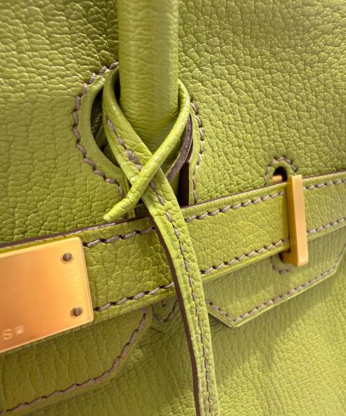 HERMES（エルメス）HERMES (エルメス) バーキン30ヴェルソ/Birkin 30Verso/パーソナルオーダー/マットゴールド金具/□O刻印 グリーン系 サイズ:30の古着・服飾アイテム