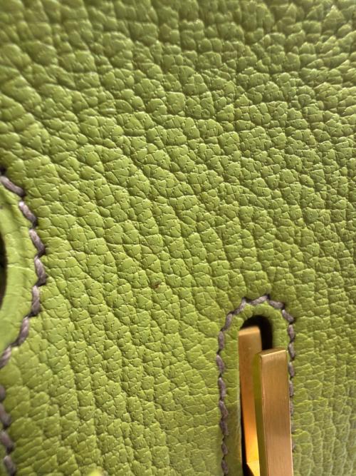 HERMES（エルメス）HERMES (エルメス) バーキン30ヴェルソ/Birkin 30Verso/パーソナルオーダー/マットゴールド金具/□O刻印 グリーン系 サイズ:30の古着・服飾アイテム
