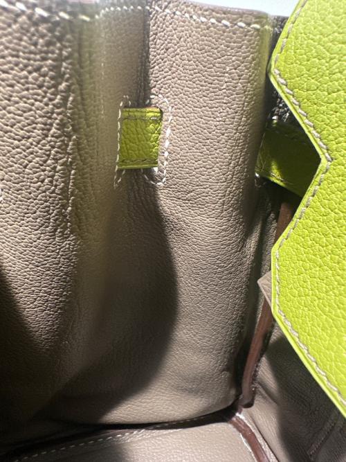 HERMES（エルメス）HERMES (エルメス) バーキン30ヴェルソ/Birkin 30Verso/パーソナルオーダー/マットゴールド金具/□O刻印 グリーン系 サイズ:30の古着・服飾アイテム