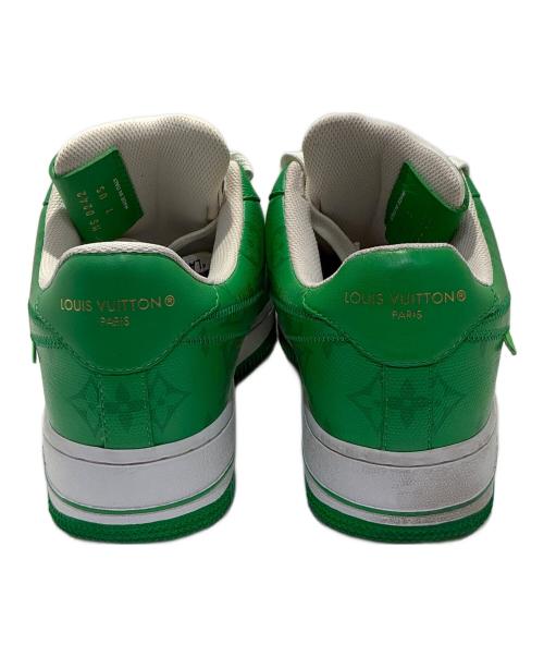 NIKE（ナイキ）NIKE (ナイキ) LOUIS VUITTON (ルイ ヴィトン) Air Force1 Low By Virgil Abloh/エアフォース1 ロー バイ ヴァージル・アブロー  グリーン×ホワイト サイズ:7の古着・服飾アイテム