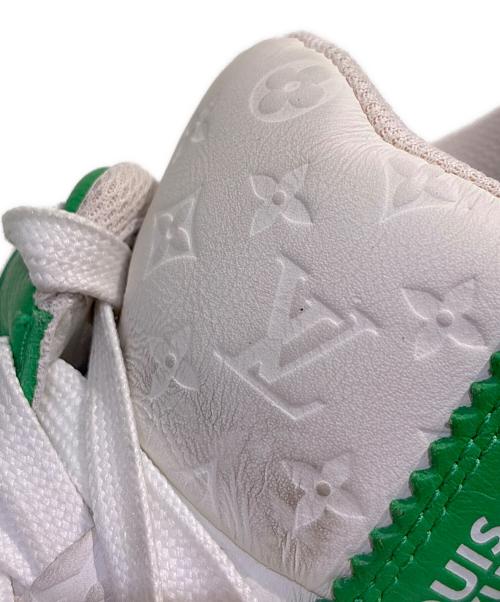 NIKE（ナイキ）NIKE (ナイキ) LOUIS VUITTON (ルイ ヴィトン) Air Force1 Low By Virgil Abloh/エアフォース1 ロー バイ ヴァージル・アブロー  グリーン×ホワイト サイズ:7の古着・服飾アイテム