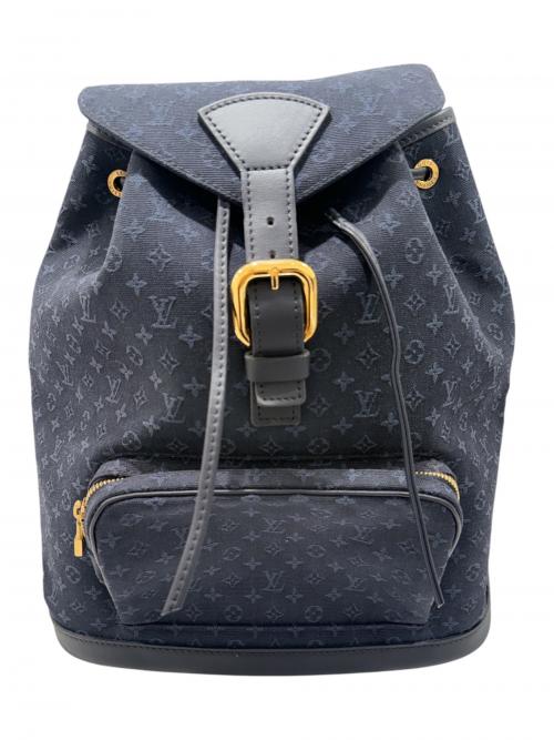 LOUIS VUITTON（ルイ ヴィトン）LOUIS VUITTON (ルイ ヴィトン) ミニ モンスリGM/Monogram Mini Montsouris GM ネイビー サイズ:GMの古着・服飾アイテム