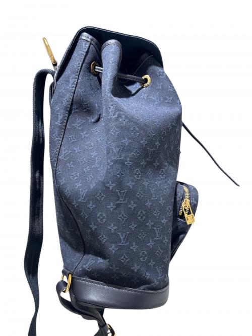 LOUIS VUITTON（ルイ ヴィトン）LOUIS VUITTON (ルイ ヴィトン) ミニ モンスリGM/Monogram Mini Montsouris GM ネイビー サイズ:GMの古着・服飾アイテム