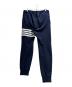 Thom Browne (トムブラウン) 4BAR クラシックスウェットパンツクラシック ループバック 4-BAR スウェットパンツ/MJQ008H-00535461 ネイビー サイズ:4：35000円