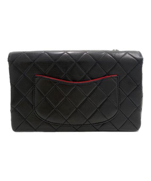 CHANEL（シャネル）CHANEL (シャネル) Matelassé 25 Bi-color Chain Shoulder Bag/マトラッセ25 バイカラーチェーンショルダーバッグ ブラック×レッド サイズ:25の古着・服飾アイテム