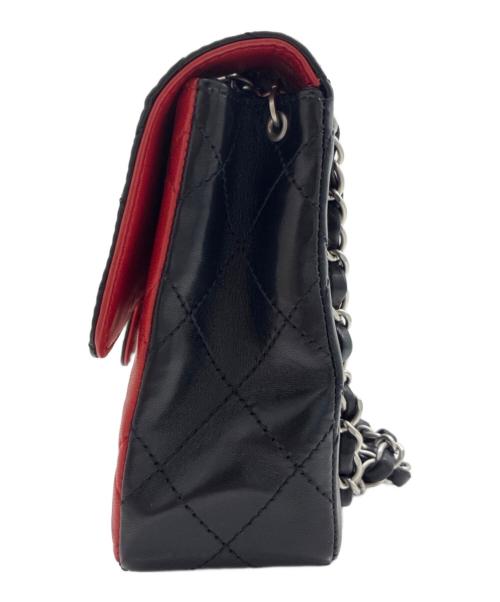 CHANEL（シャネル）CHANEL (シャネル) Matelassé 25 Bi-color Chain Shoulder Bag/マトラッセ25 バイカラーチェーンショルダーバッグ ブラック×レッド サイズ:25の古着・服飾アイテム