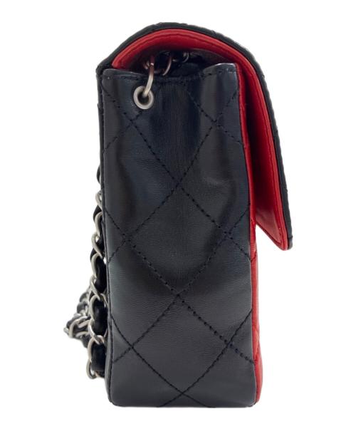 CHANEL（シャネル）CHANEL (シャネル) Matelassé 25 Bi-color Chain Shoulder Bag/マトラッセ25 バイカラーチェーンショルダーバッグ ブラック×レッド サイズ:25の古着・服飾アイテム